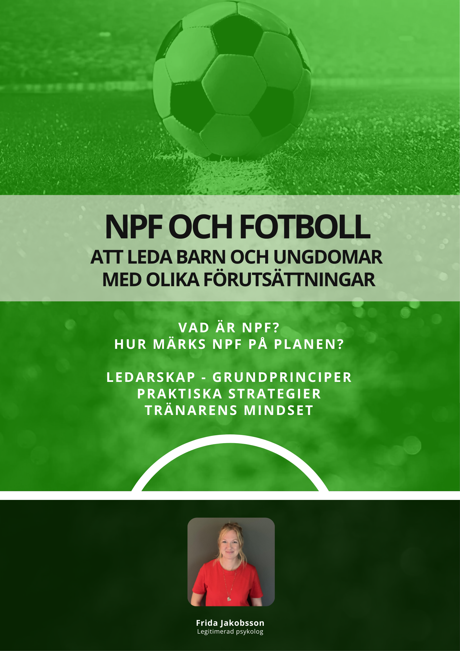 NPF och fotboll – att leda barn och ungdomar med olika förutsättningar. Föreläsning av Frida Jakobsson, legitimerad psykolog.
